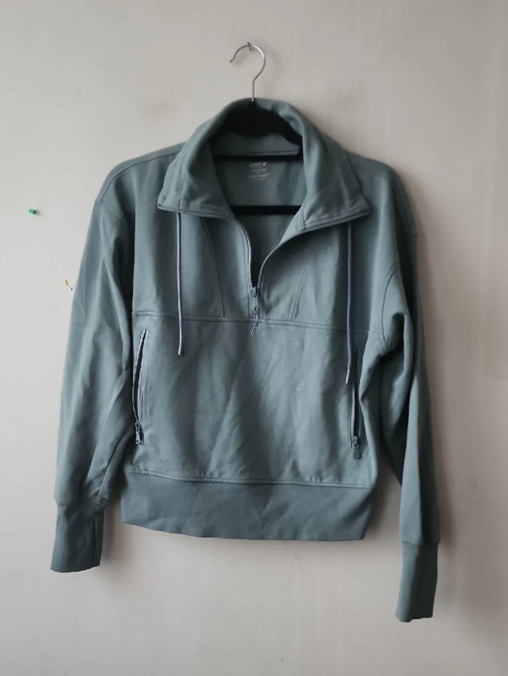 Old Navy Men's Half-Zip Pullover Hoodie — Sage Green
